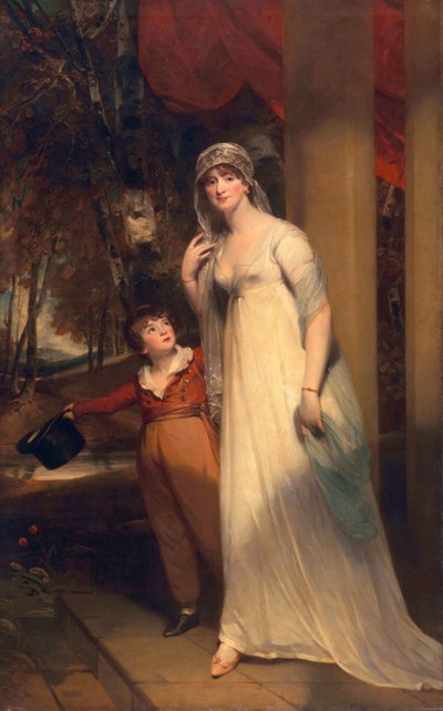 Frances Borlase, later Frances Grenfell, and Pascoe George Norman Grenfell, c.1804 by Martin Archer Shee